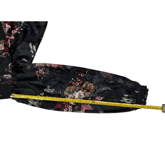 White House Black Market Silk Burnout Floral Off-the-Shoulder Top Size Small NWT - Picture 12 of 16